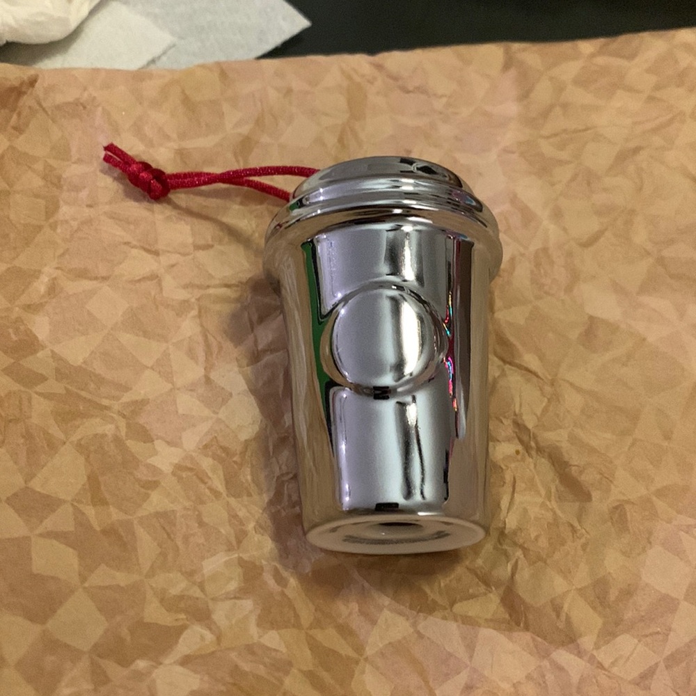 2014 Starbucks metallic ornament
